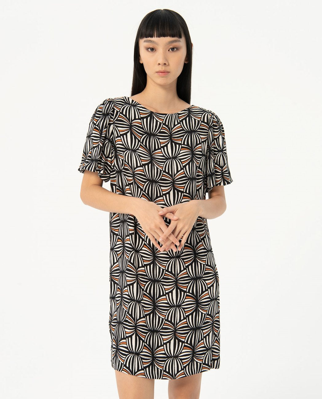 Printed short dress