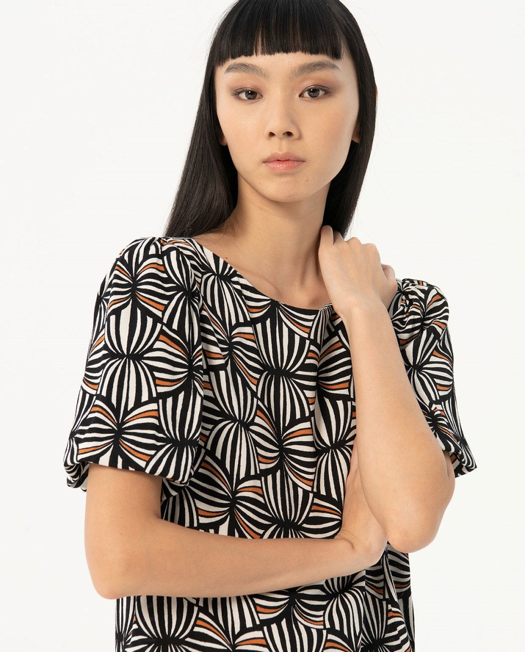 Printed short dress