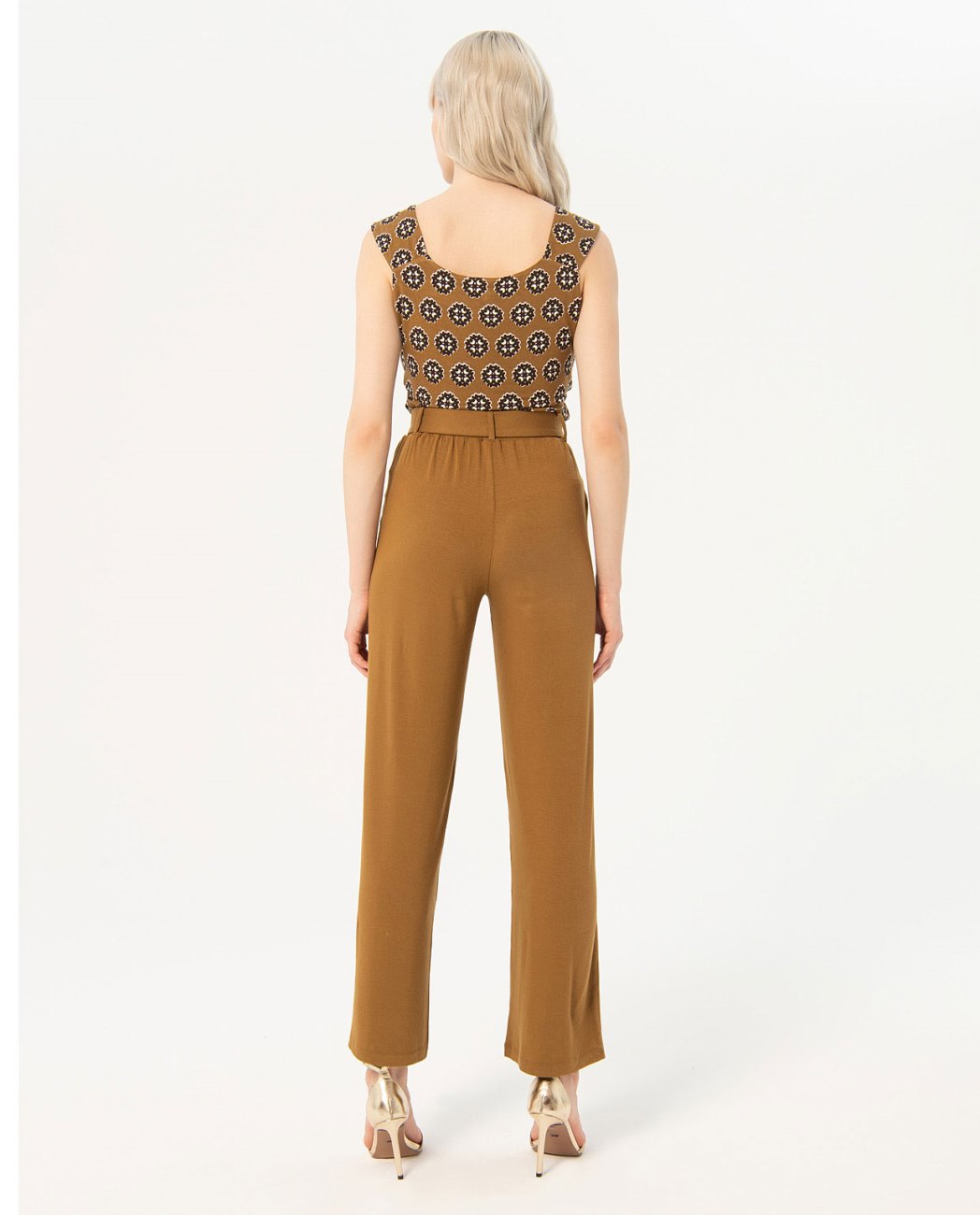 Elastic long pants
