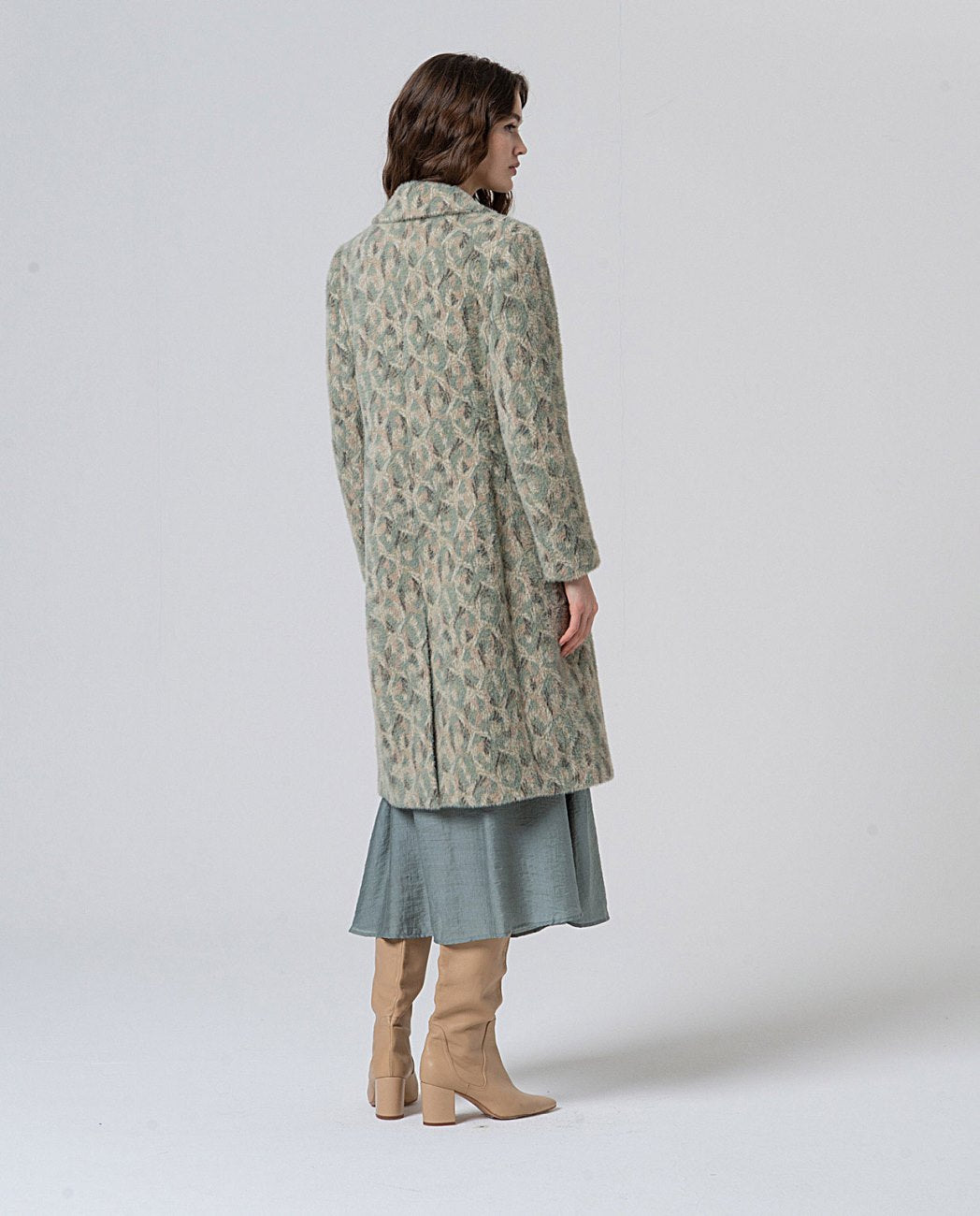 Coat with print