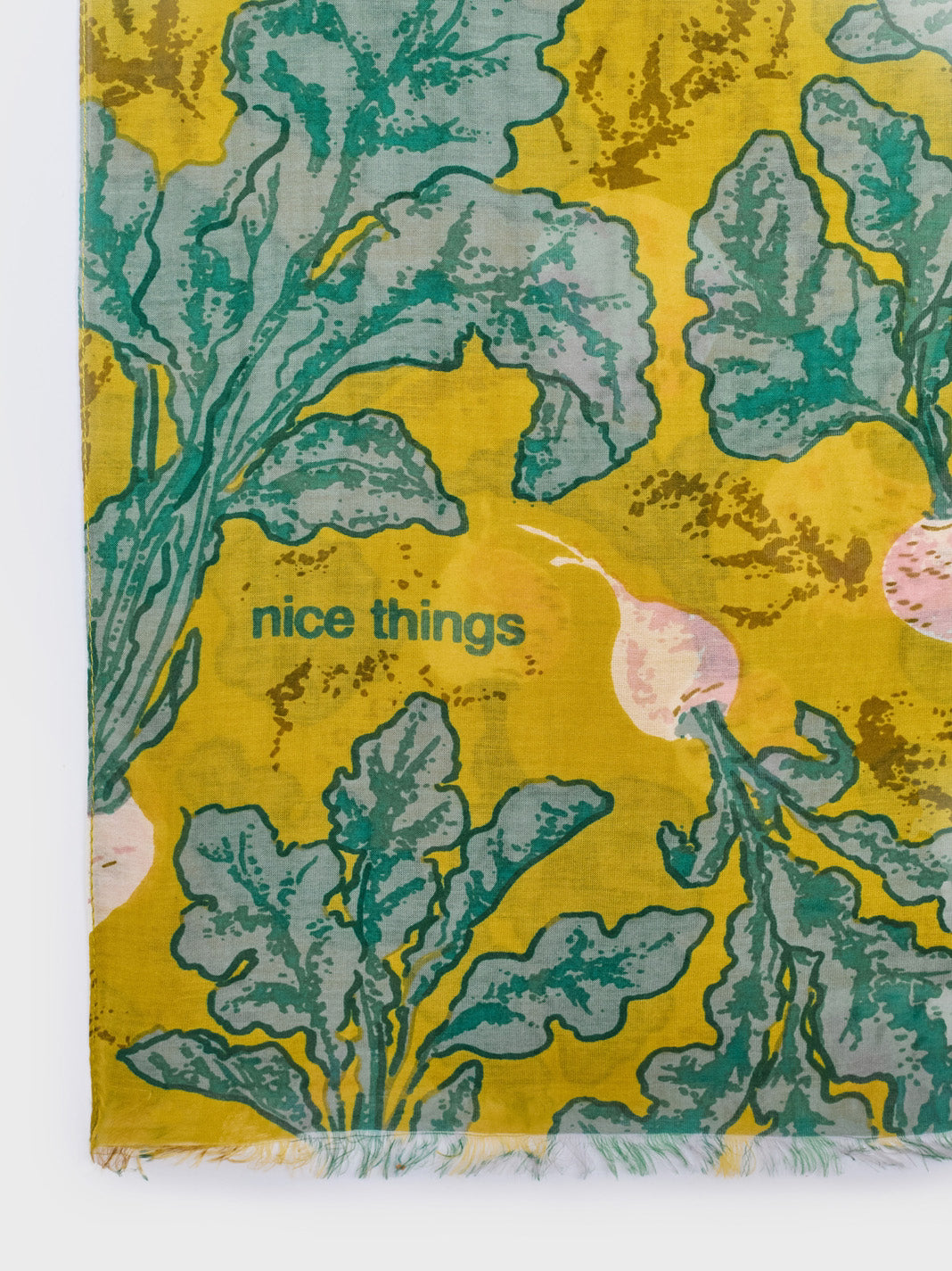 Beets silk scarf ochre