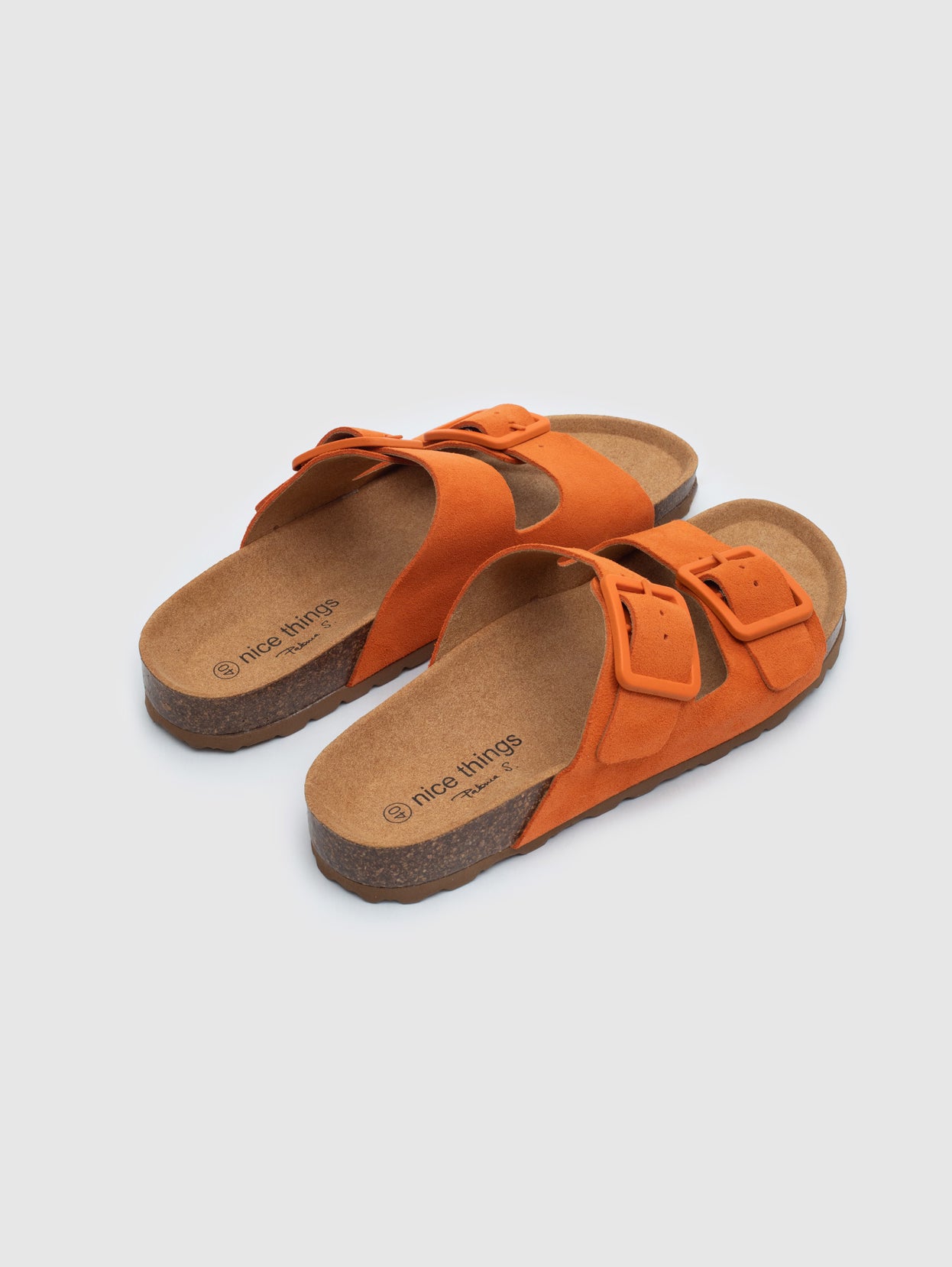 Buckled organic sandals