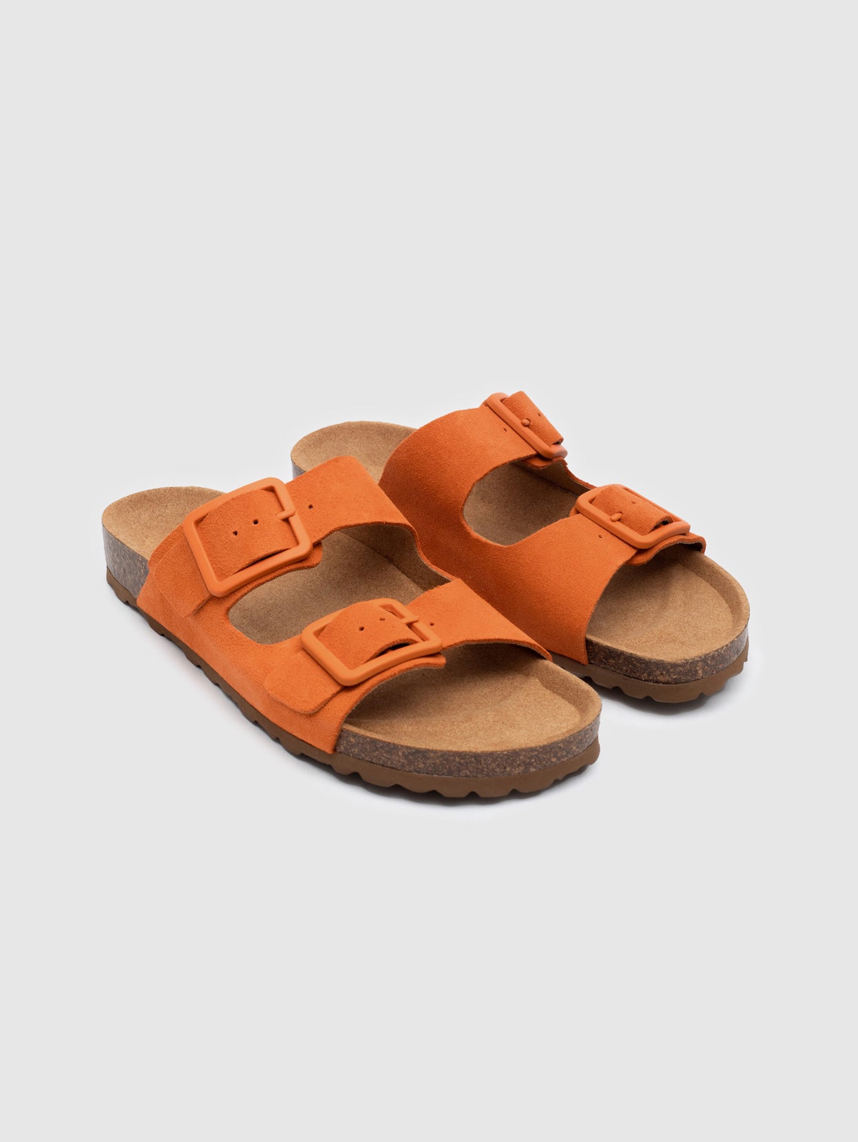 Buckled organic sandals