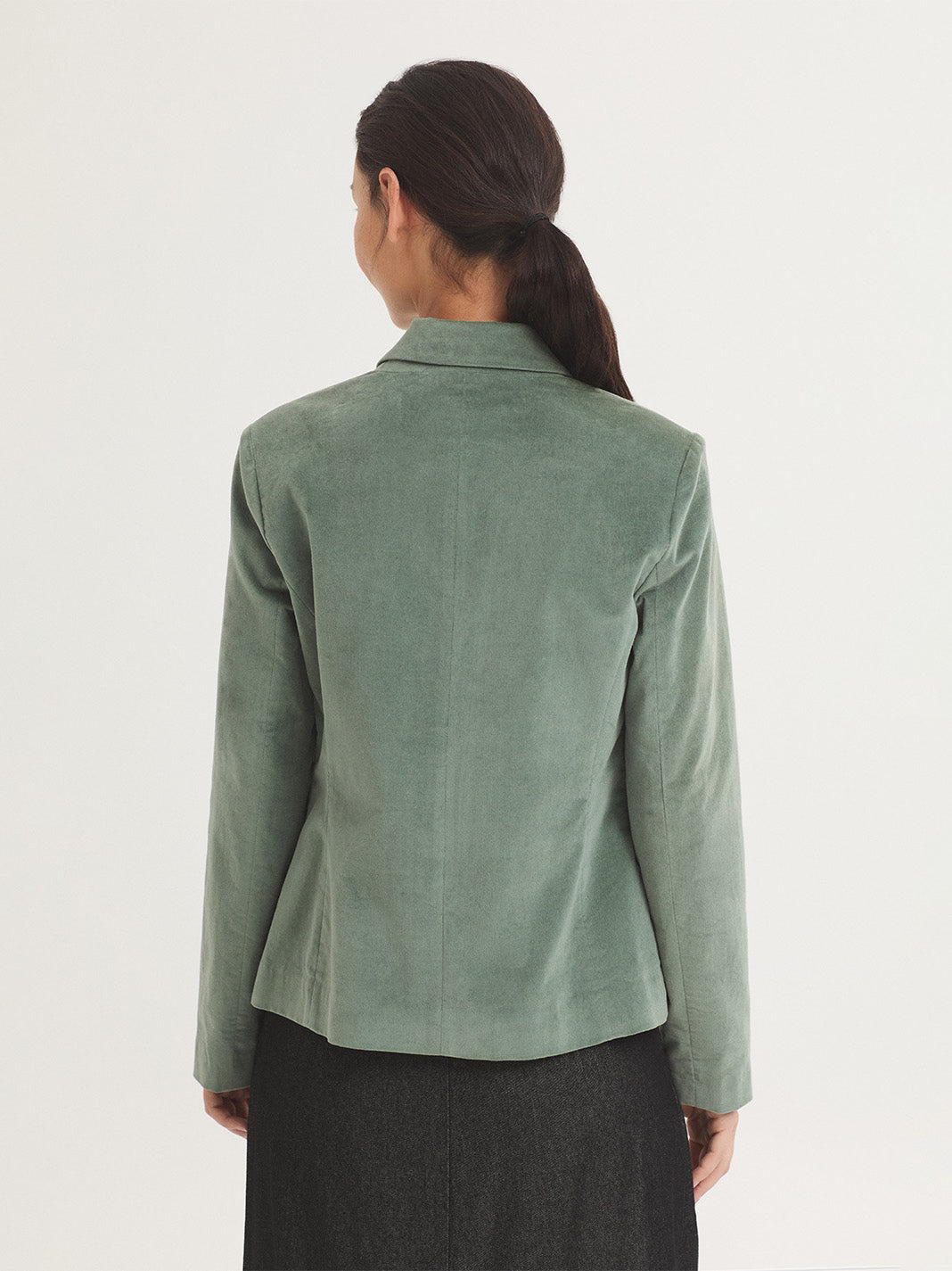 Plain corduroy blazer