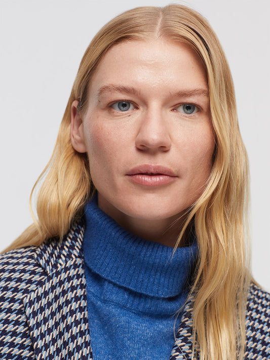 Folk houndstooth blazer