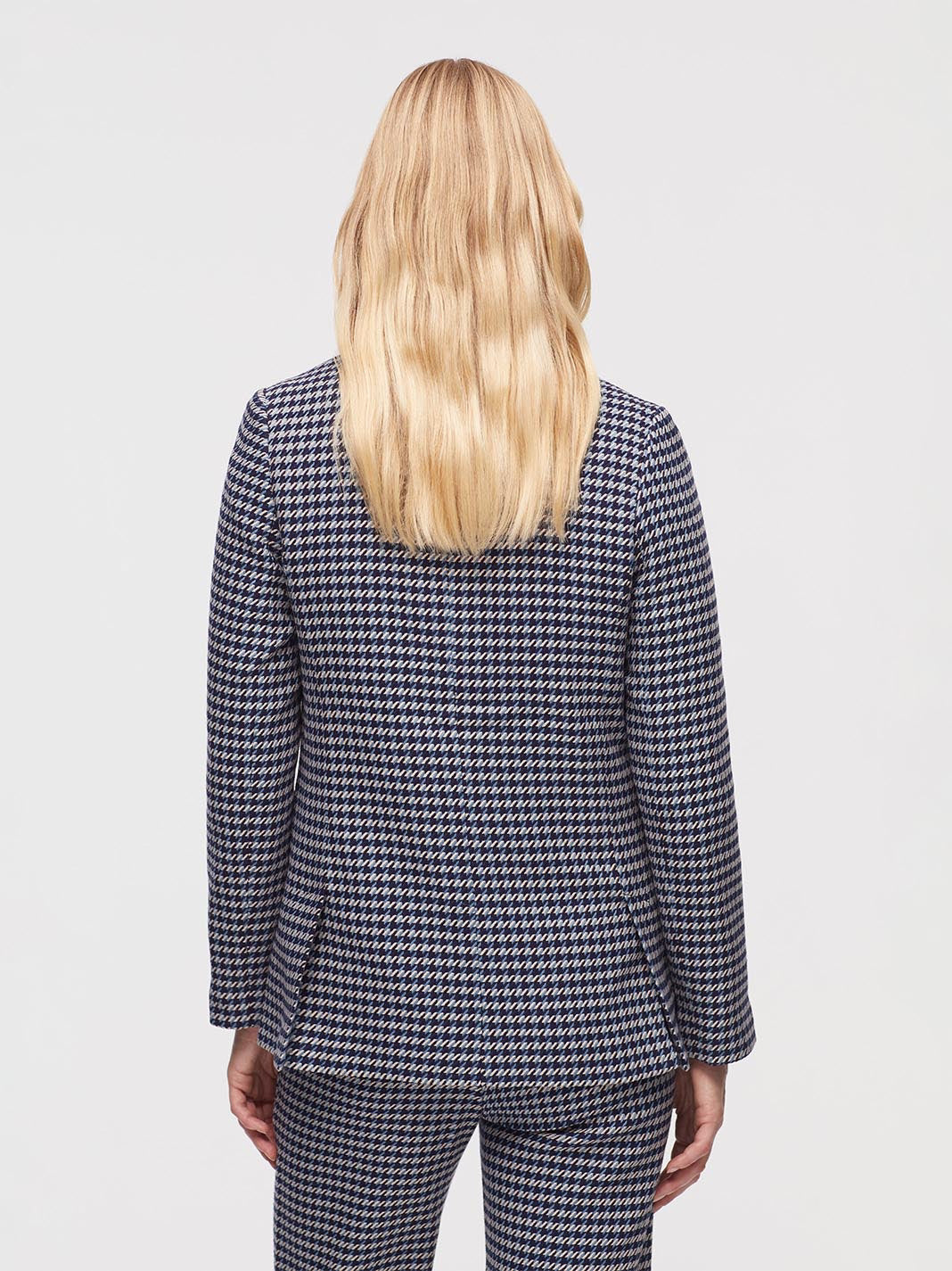 Folk houndstooth blazer