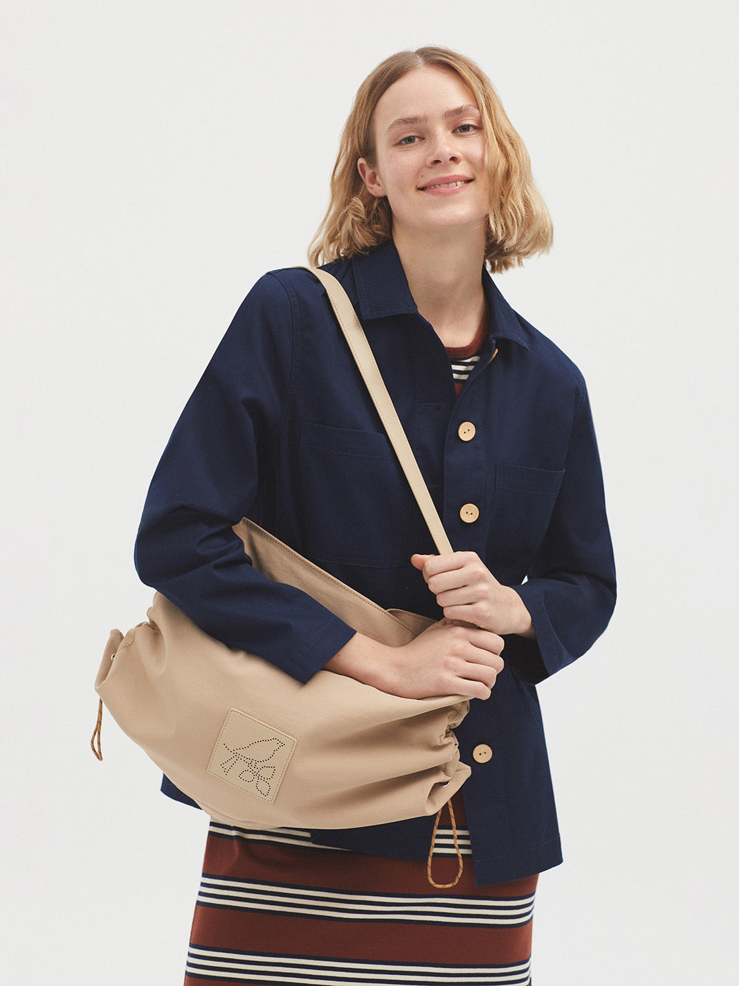 Nylon gathered bag