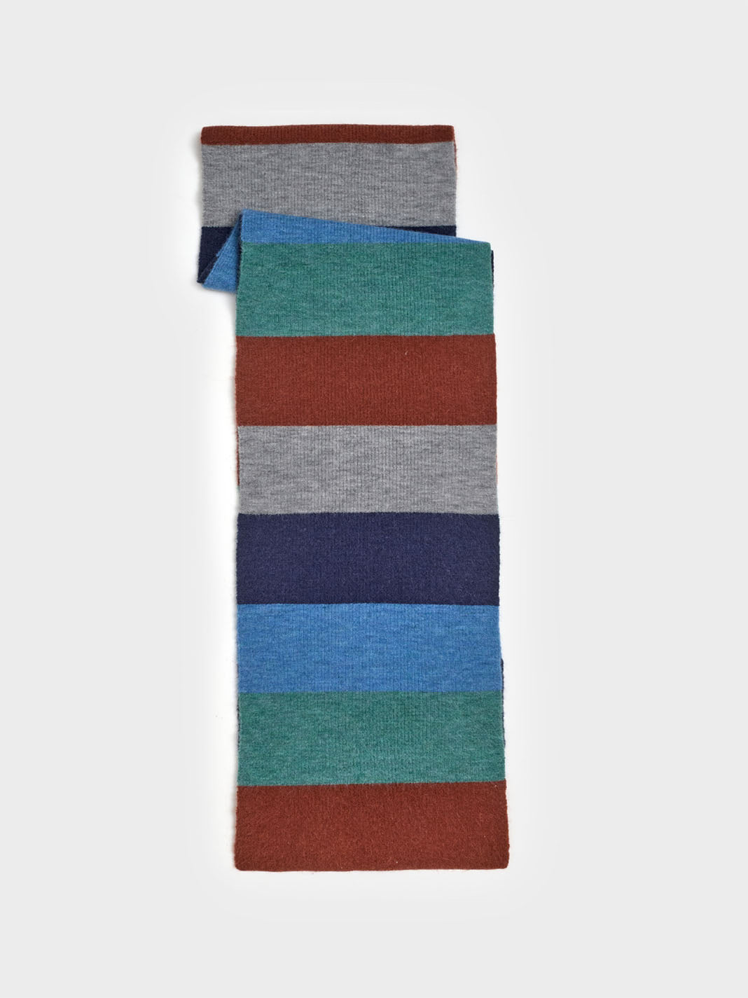 Coloured striped scarf