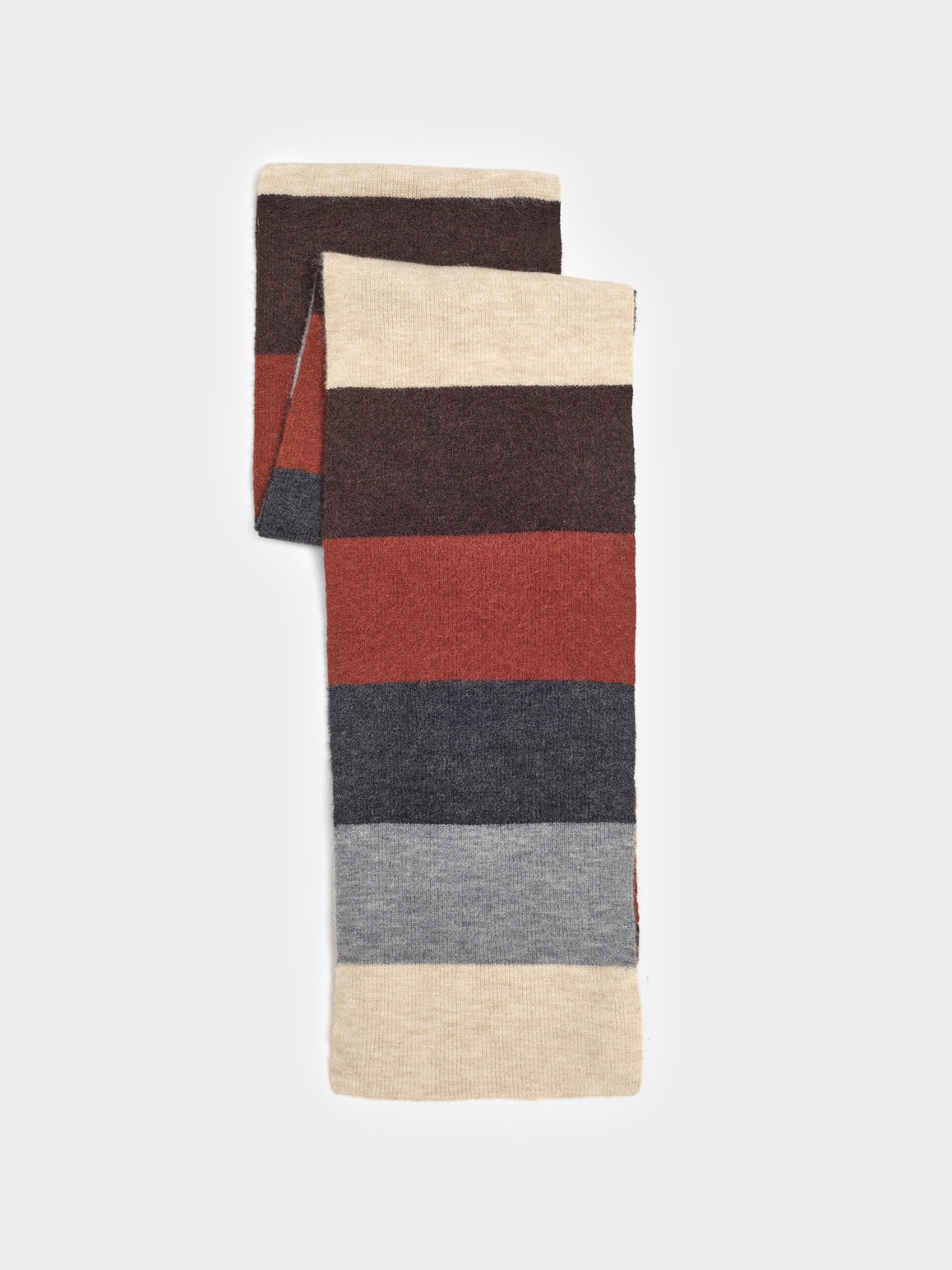 Coloured striped scarf