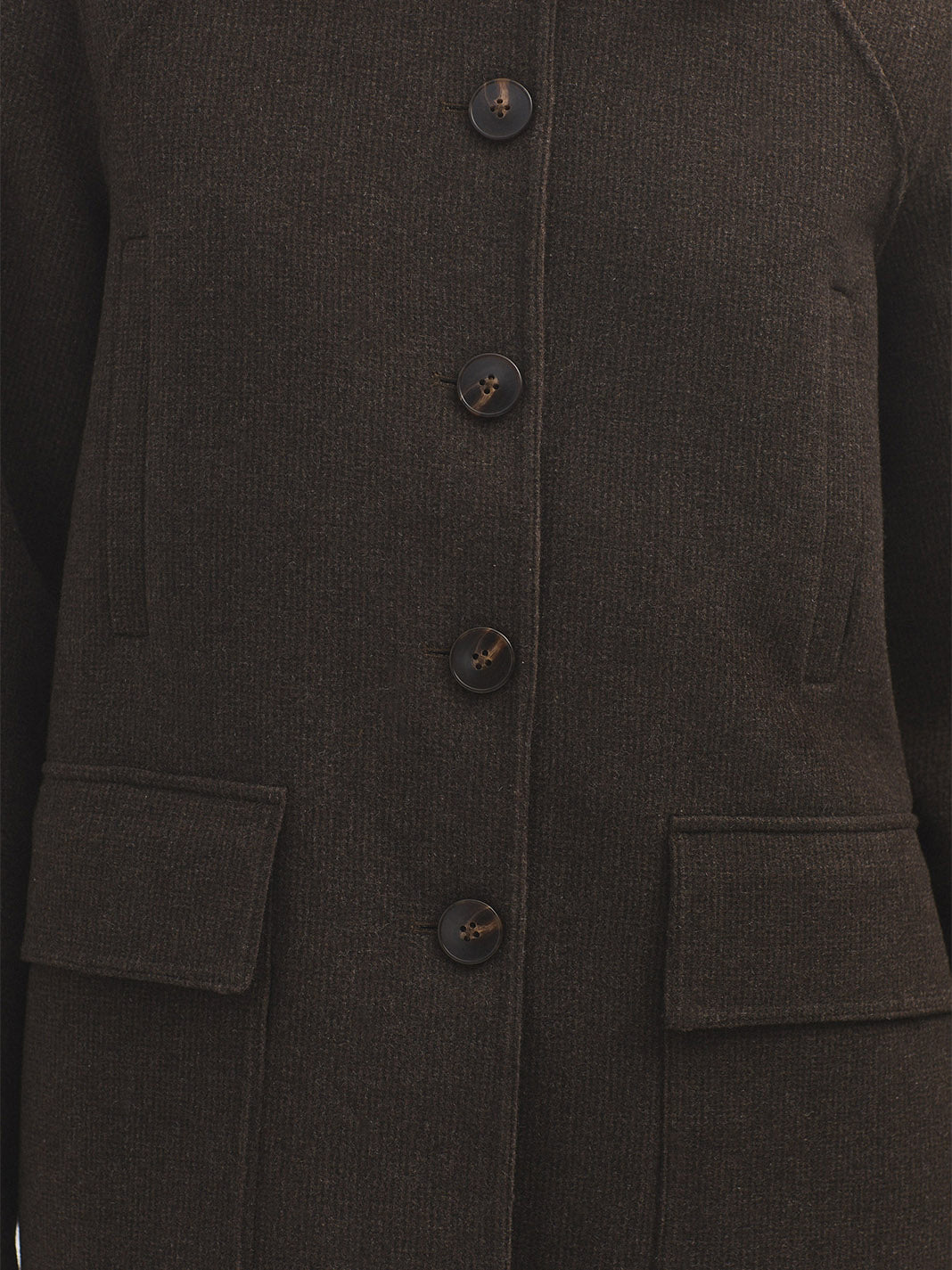 Sheepskin neck jacket