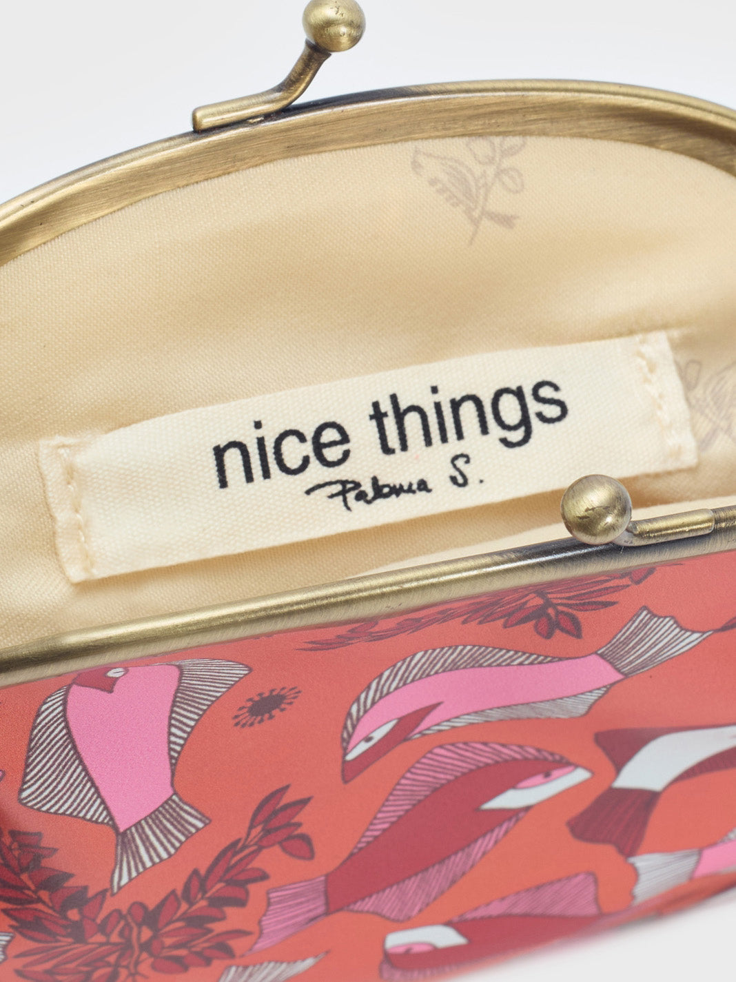 Printed coin purse "fish"