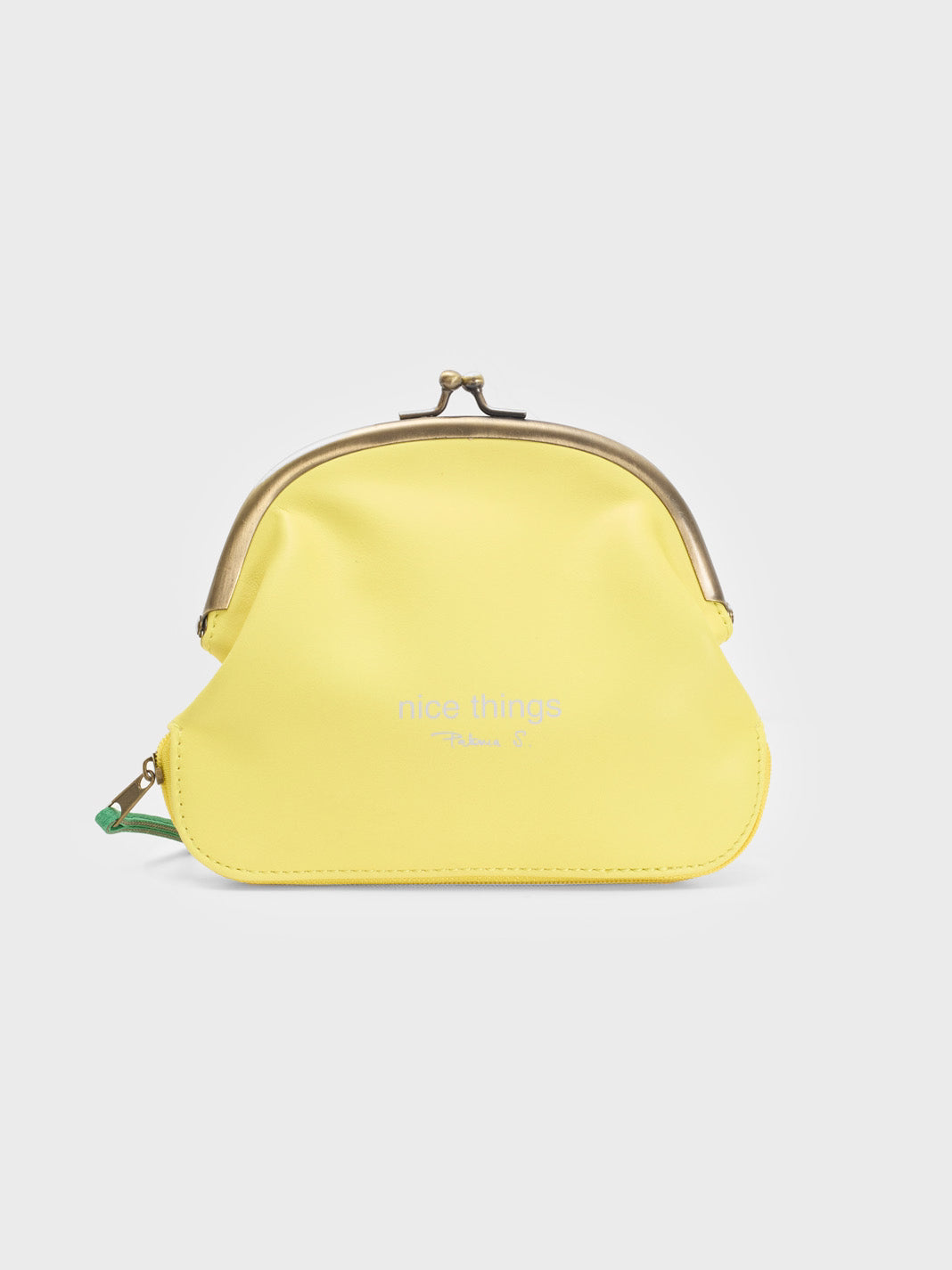 Printed coin purse "greenery"