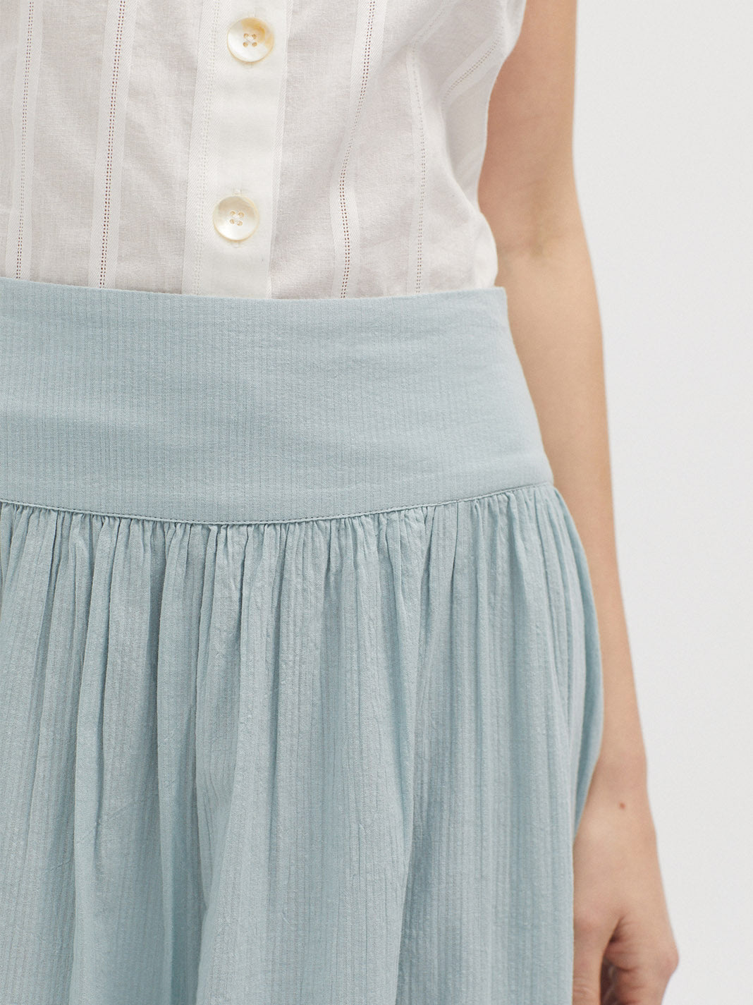 Seersucker skirt