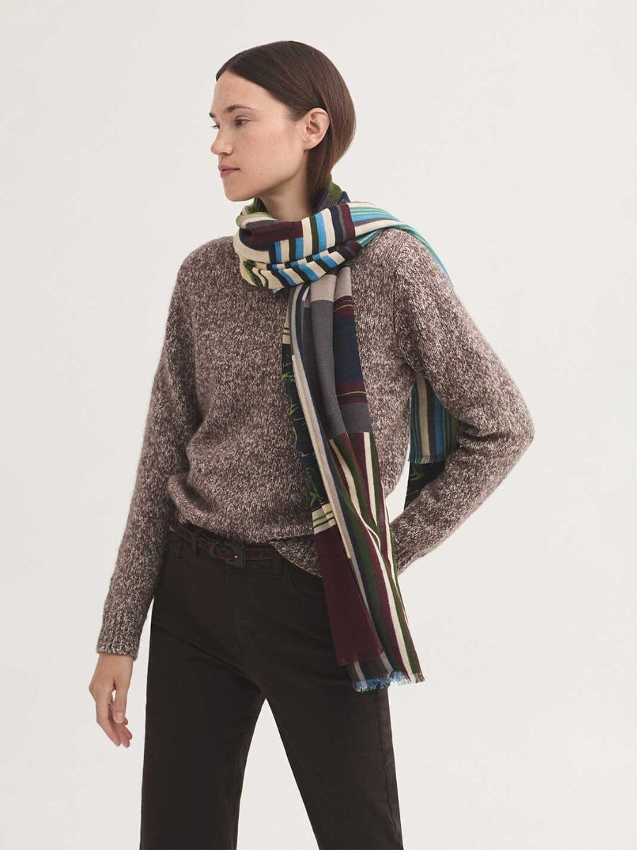 Feline Stripes foulard Green