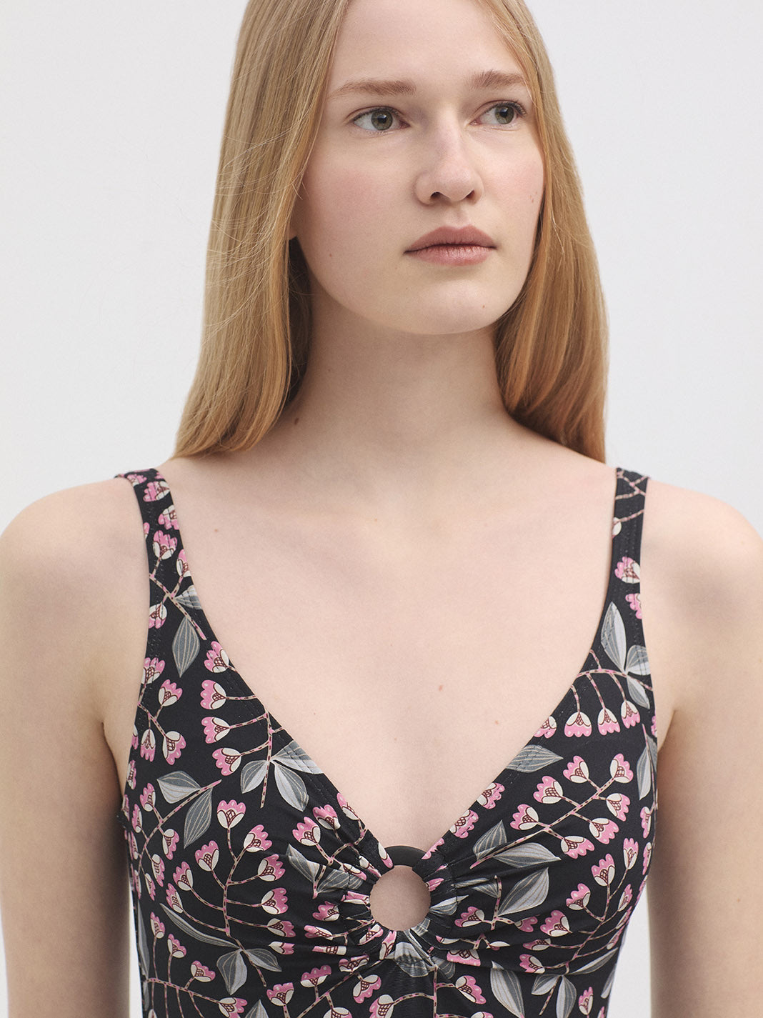 Samoa Flowers swimsuit black