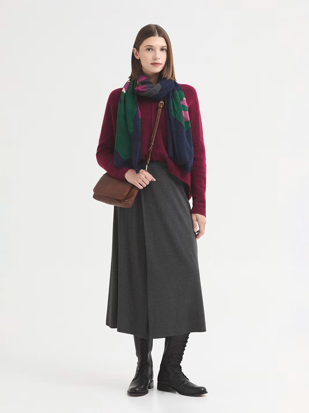Bold Flowers foulard Navy