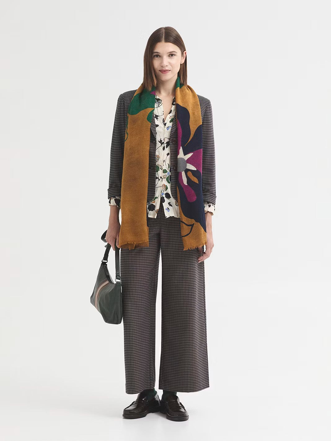 Bold Flowers foulard Ochre