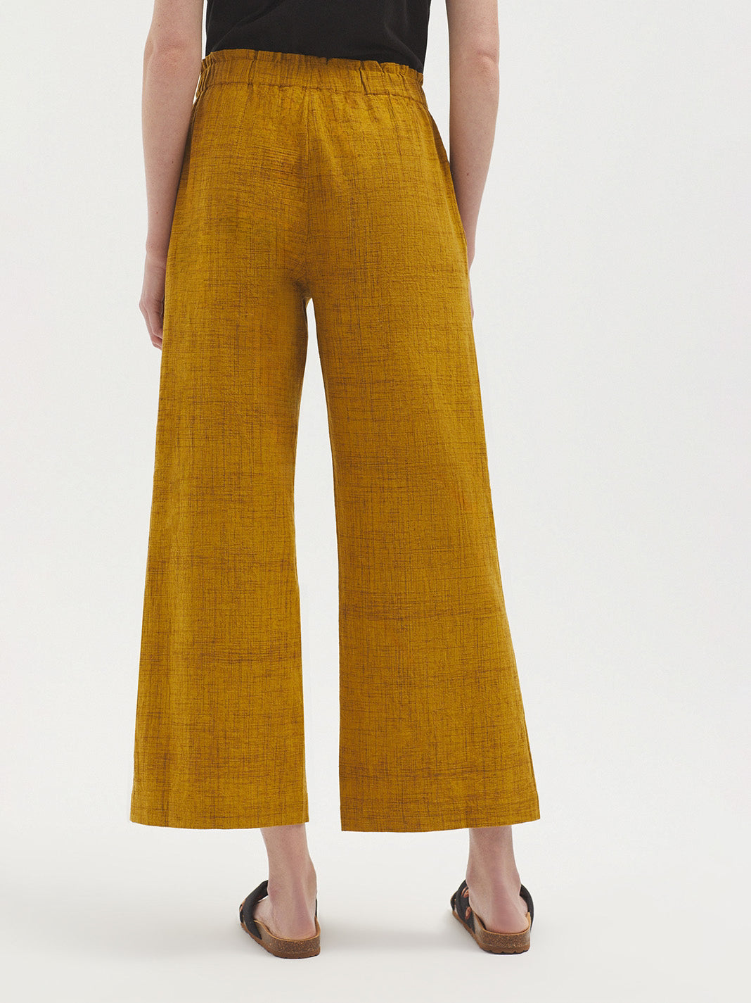 Cotton chambray trousers