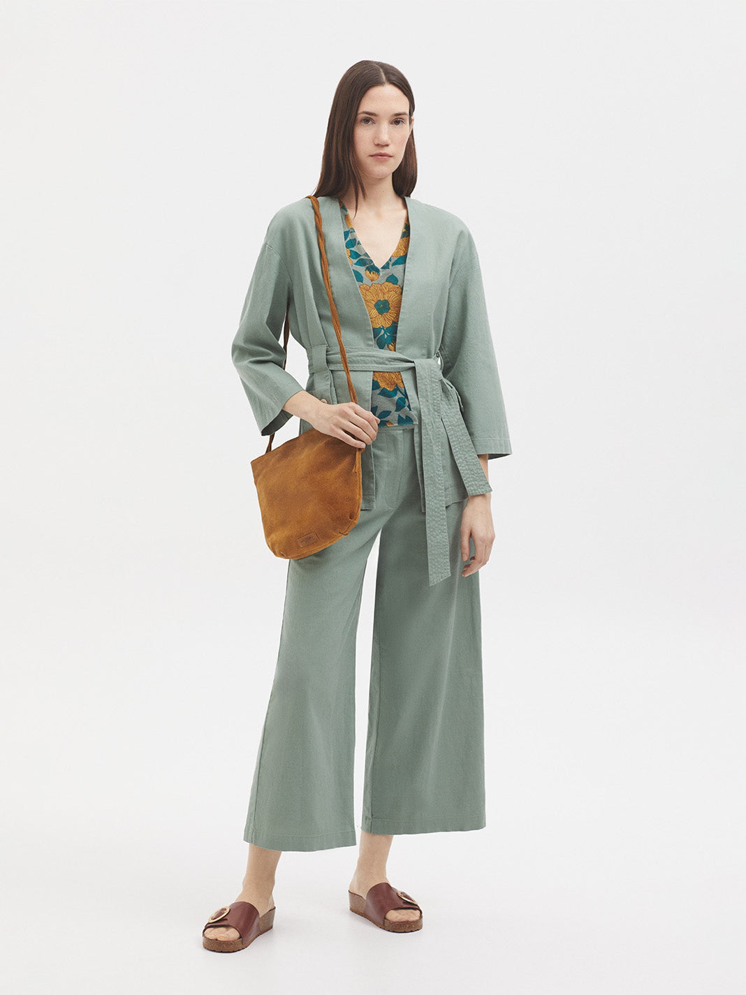 Linen trousers mint