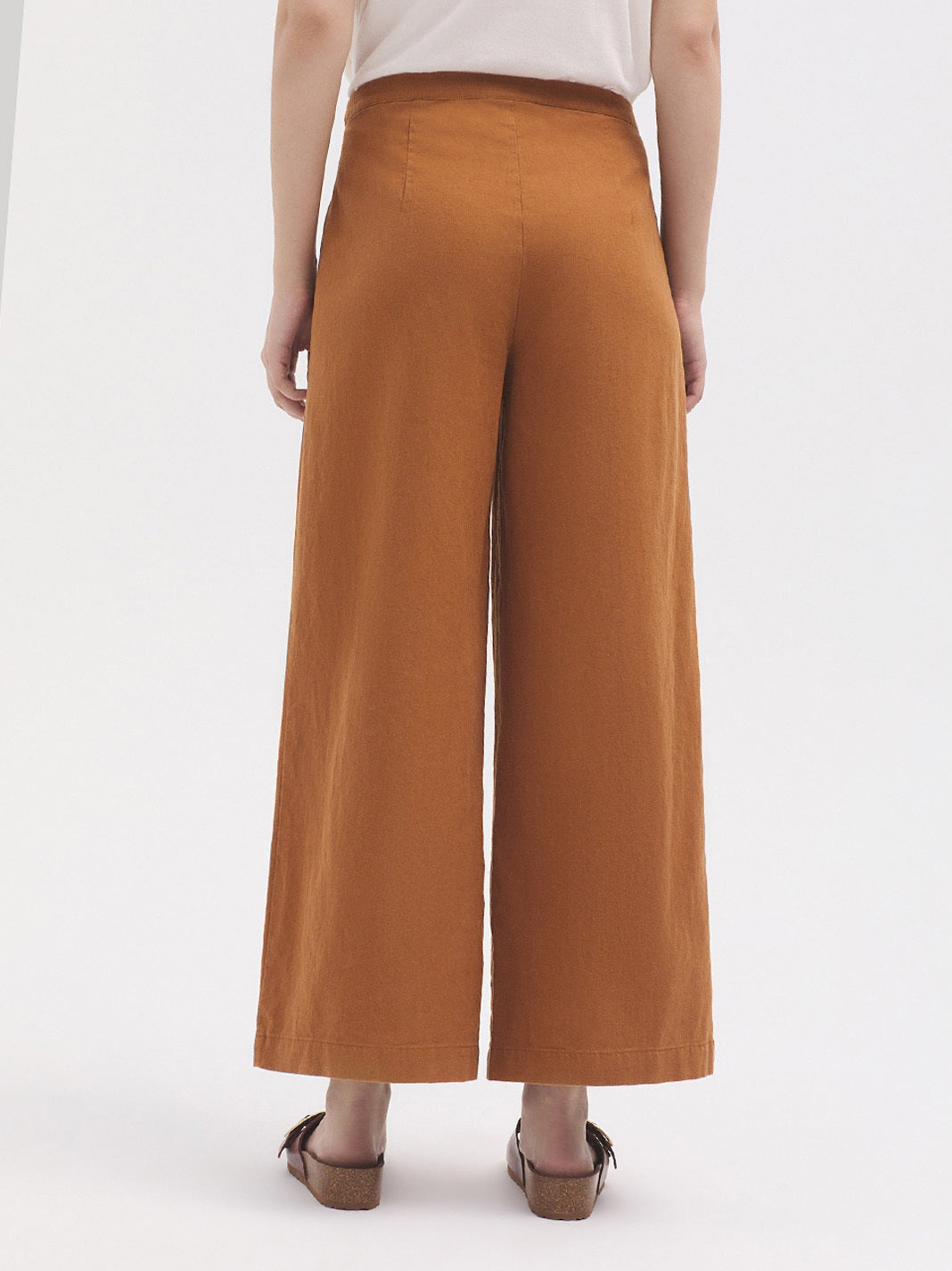 Linen trousers ochre