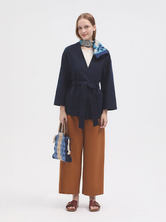 Linen trousers ochre