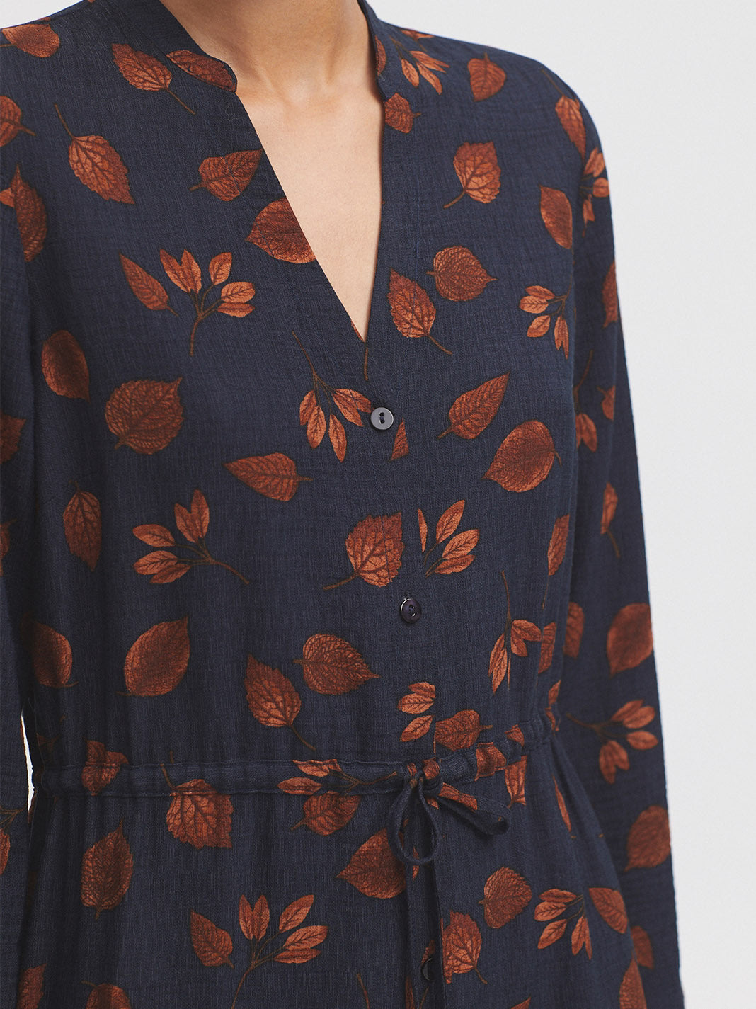 Long dress with forest print