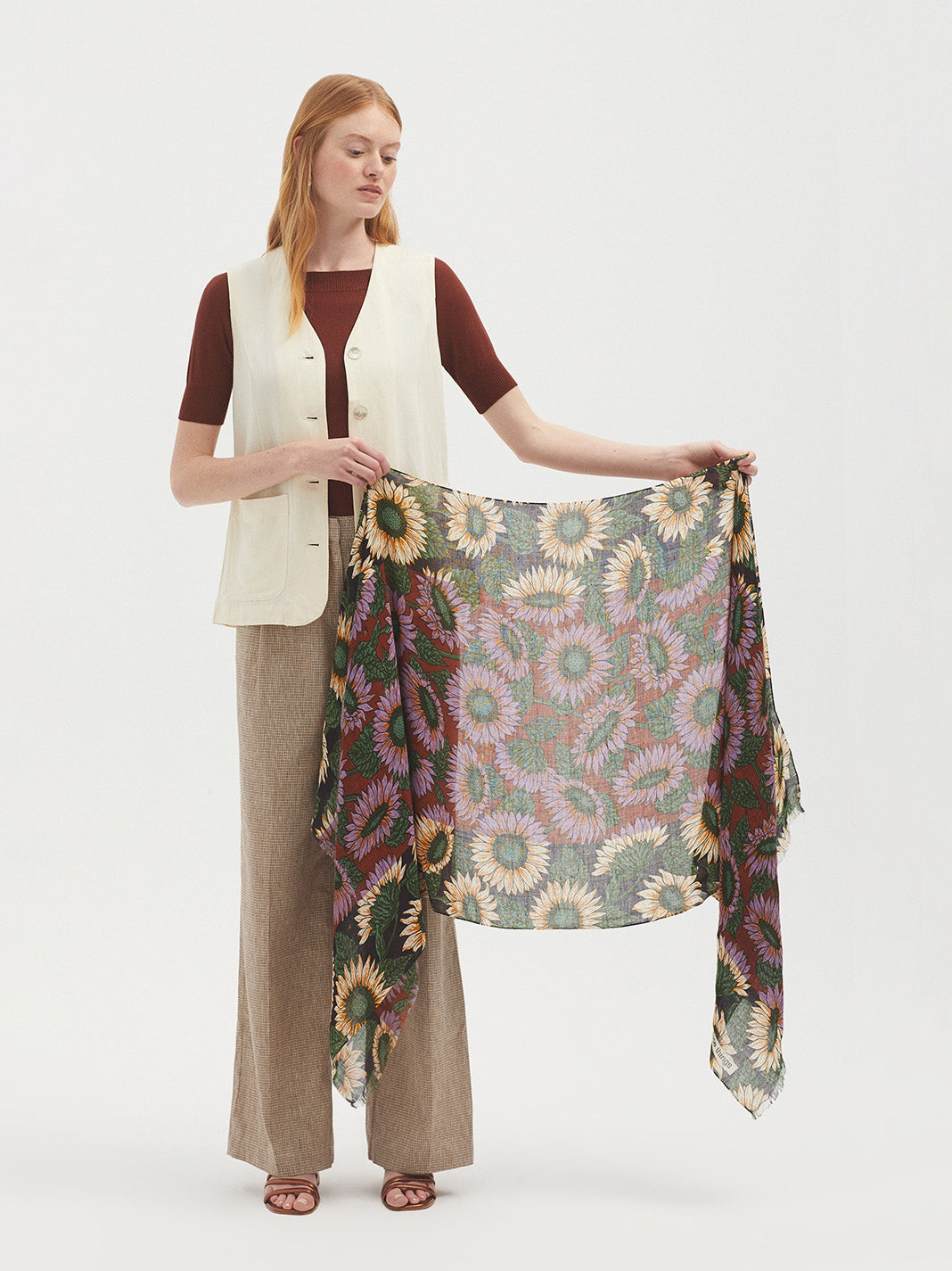 Sunflowers foulard