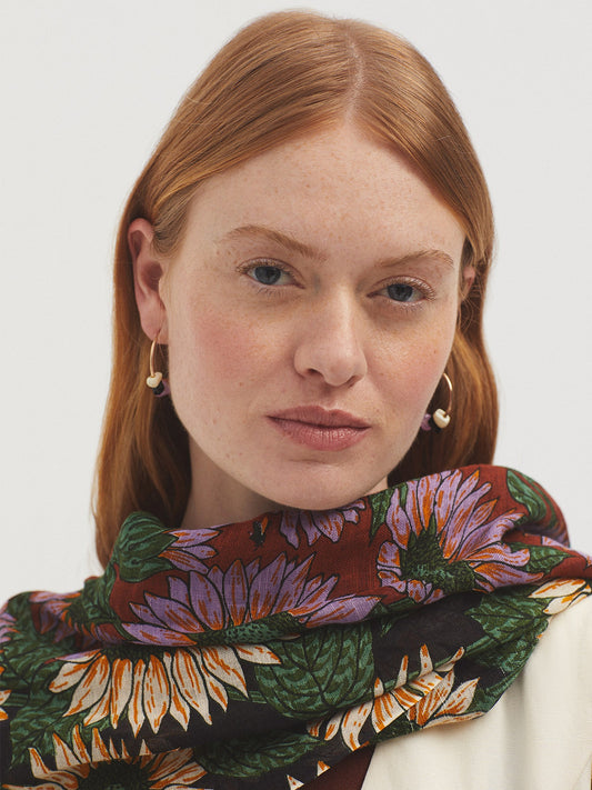 Sunflowers foulard