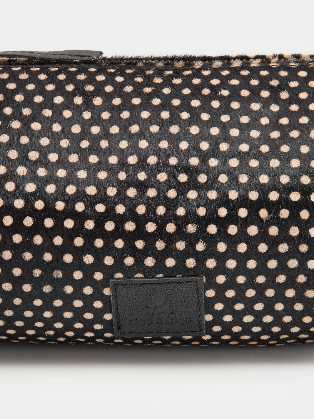 Baguette bag polka dots Black