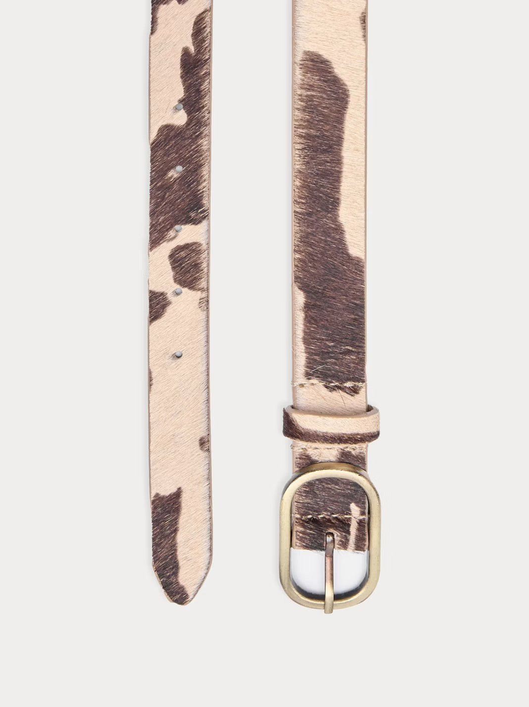 Printed belt Beige