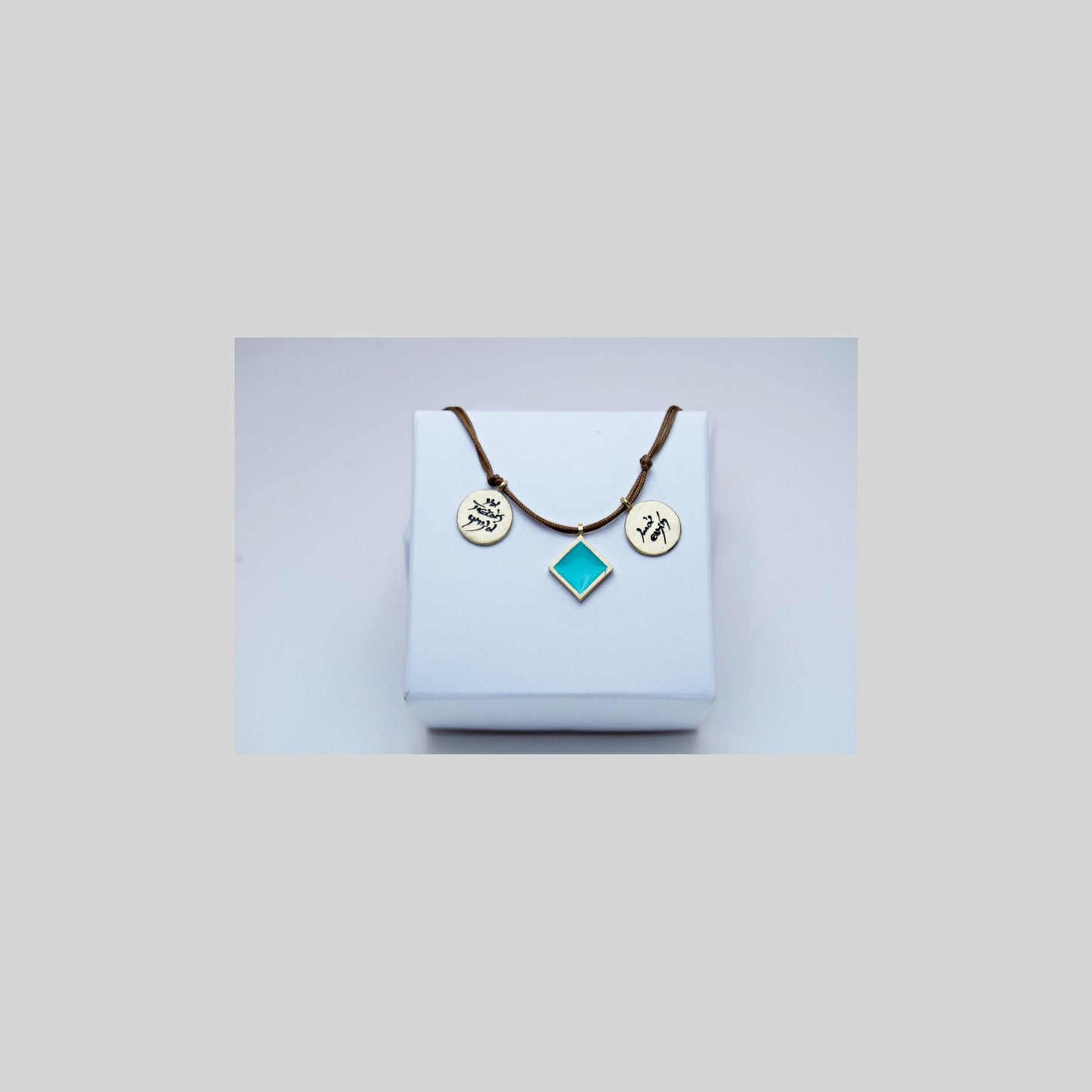 Bracelet bronze 3 elements Turquoise