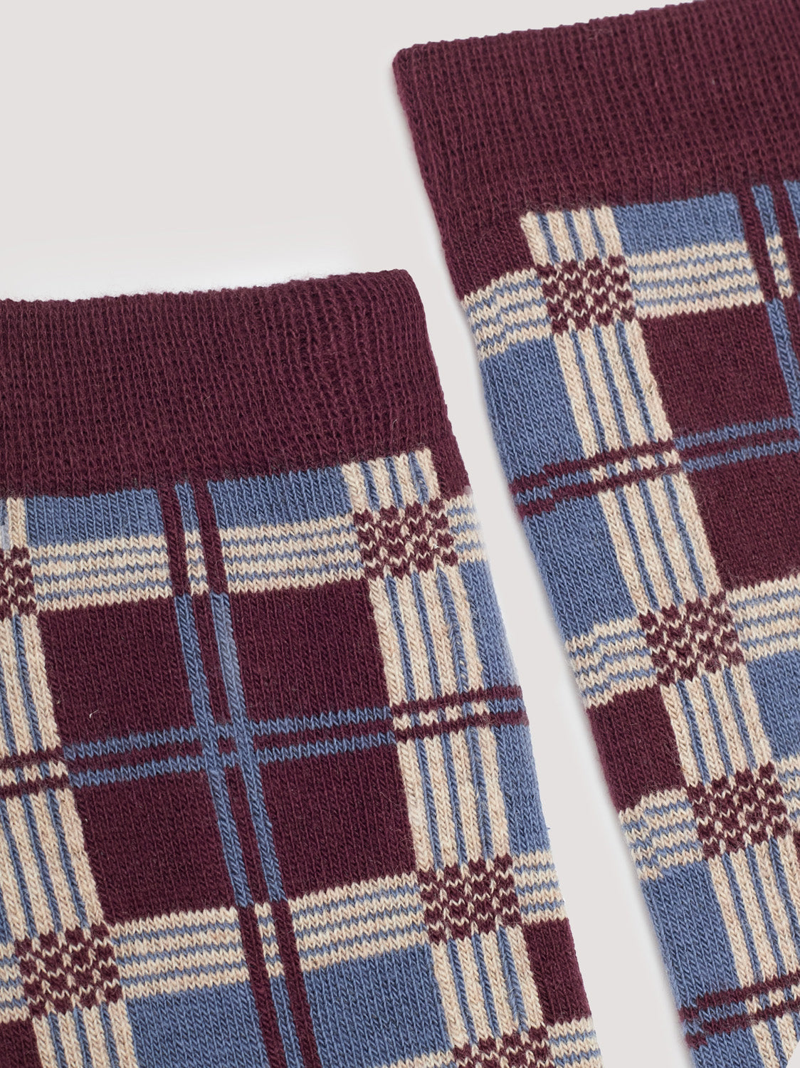 Checkered socks Chestnut