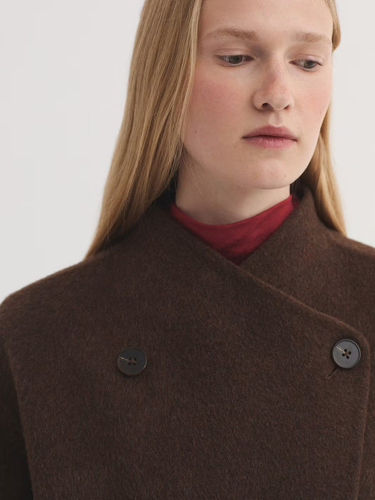 Double breasted coat Brown