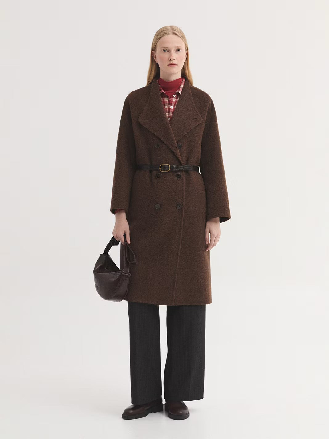 Double breasted coat Brown