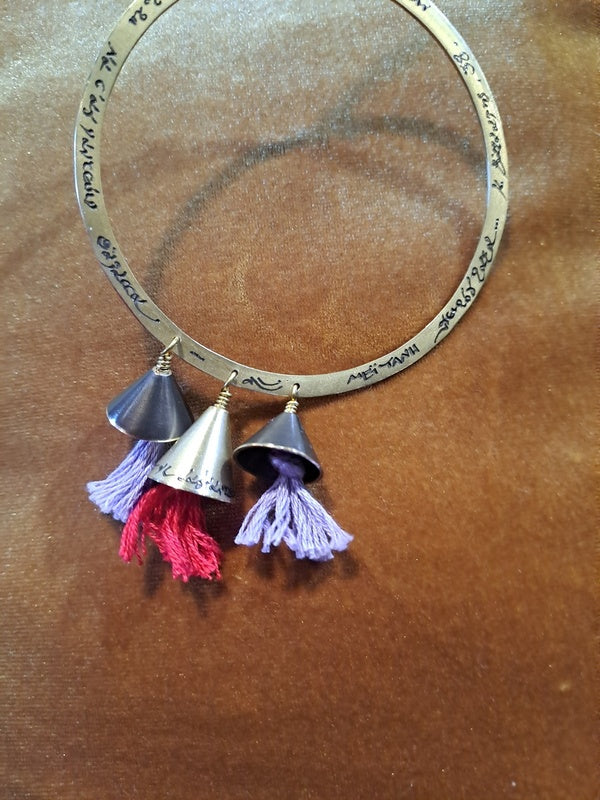 Bronze pendant and bracelet