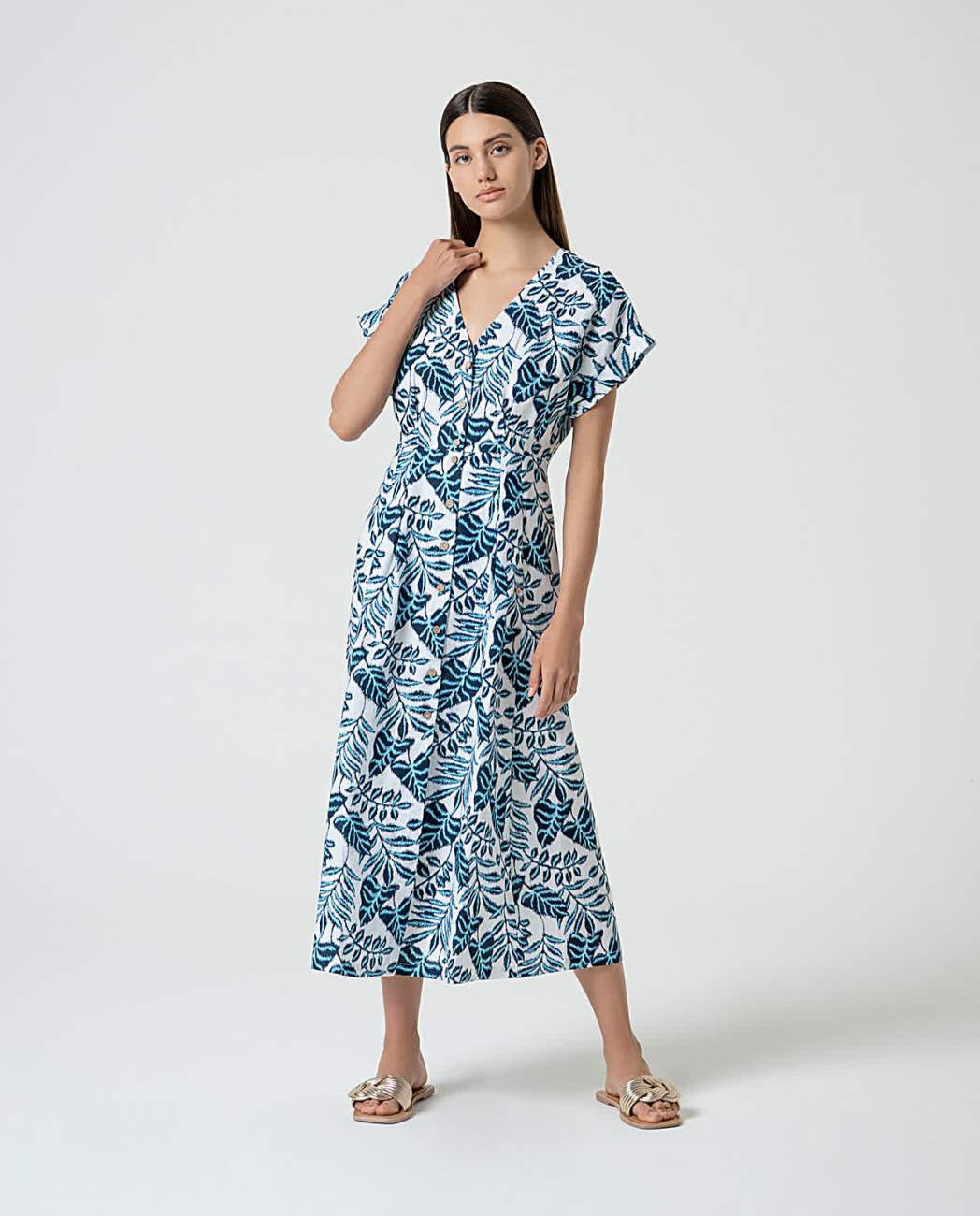 dress floral blue