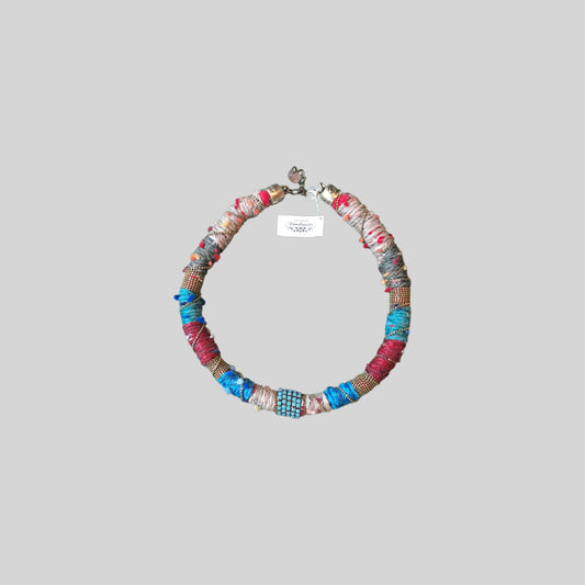 Neclace ethnic Blue