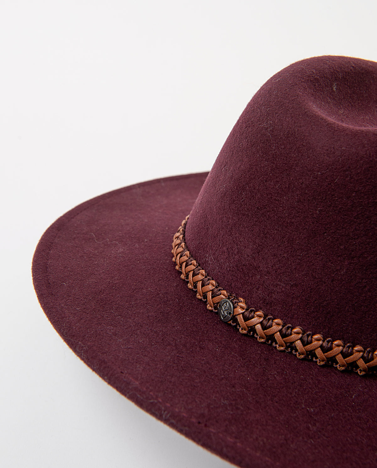 Classic brim hat Maroon