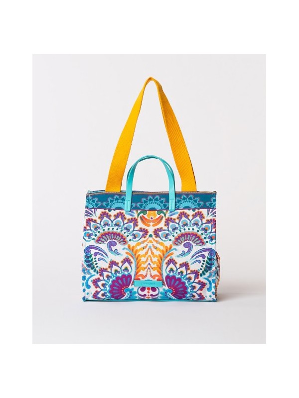 Printed floral shopper bag