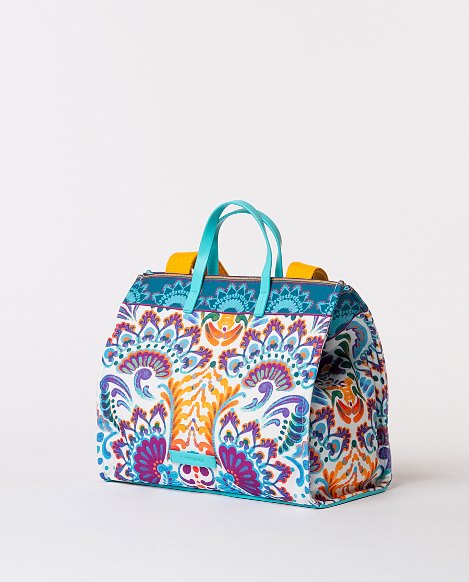Printed floral shopper bag