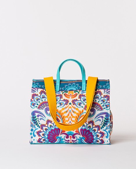 Printed floral shopper bag