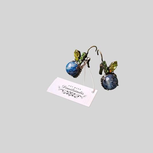 Earrings "apple" Blue