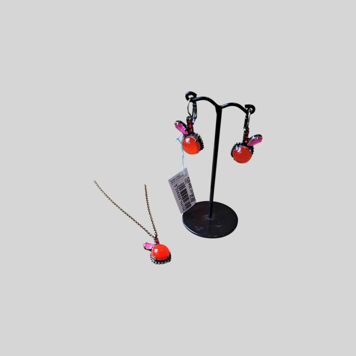 Earrings "apple" Dark Orange