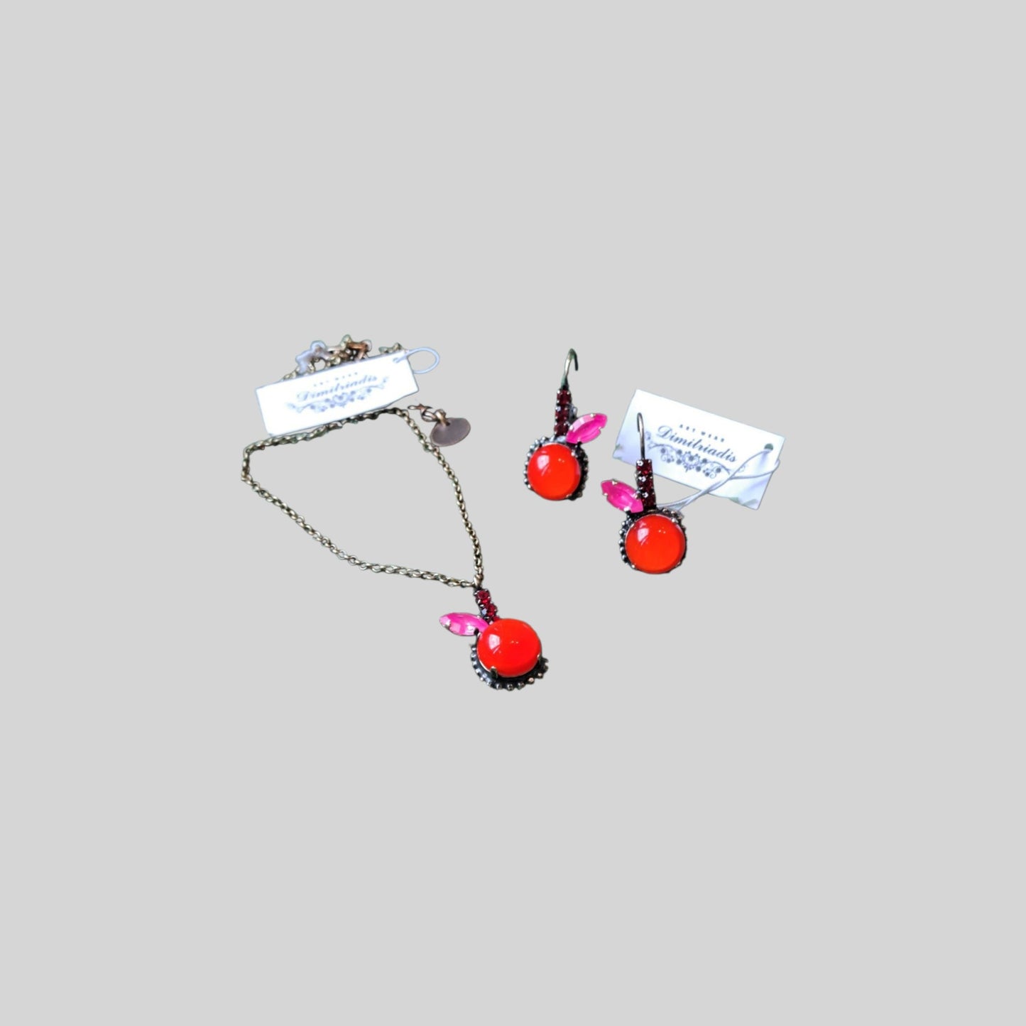 Necklace "apple" Dark Orange