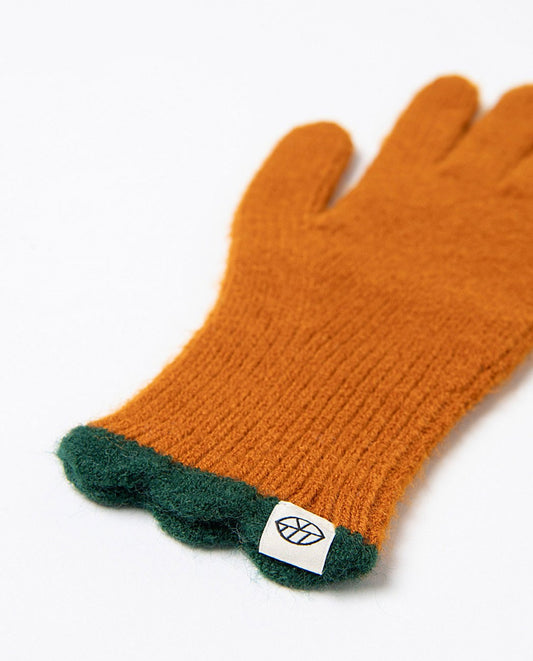 Gloves with contrasting detail Cinamon