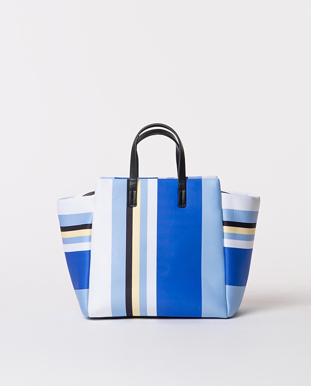 Printed handbag blue