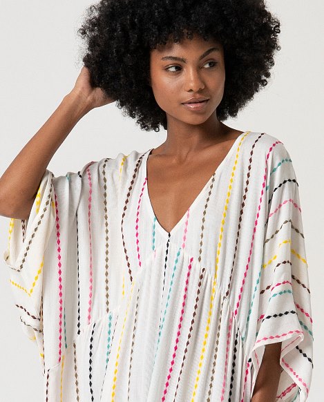 Long kaftan white