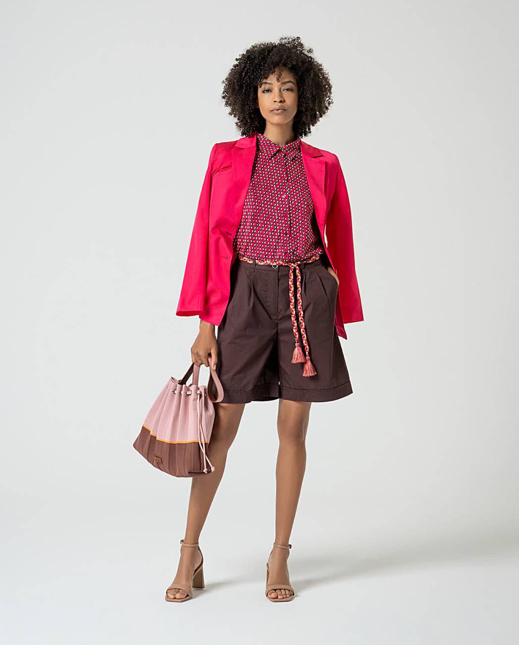 Knitted bag pink
