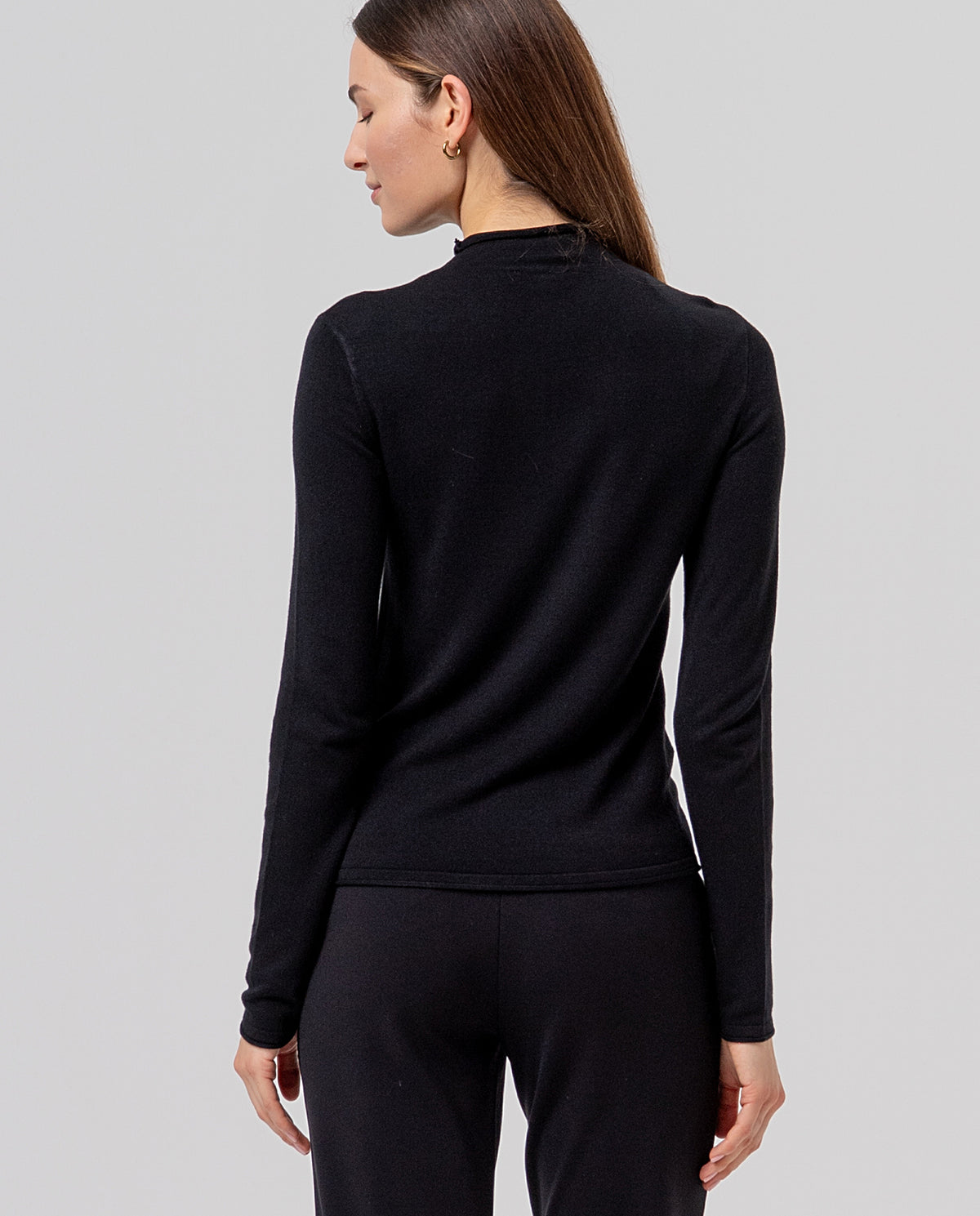 Mock neck sweater Black