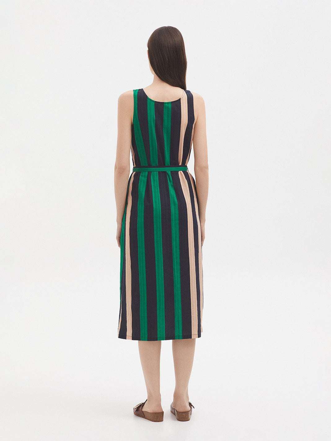 Multistripe strappy dress